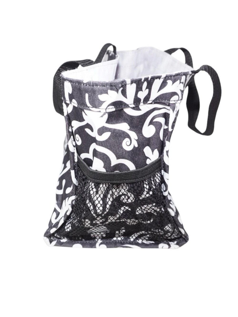 Thirty-one BOGO FREE SALE Medium Utility Tote Black/White Floral Paisley Pattern - Picture 3 of 5